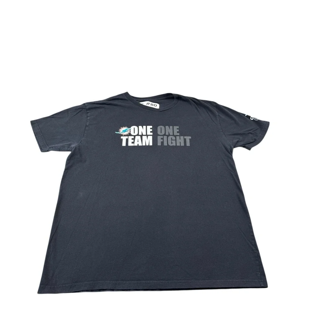 Nike Miami Dolphins Team Issued Graphic Men's Cotton T Shirt Size Medium‎
